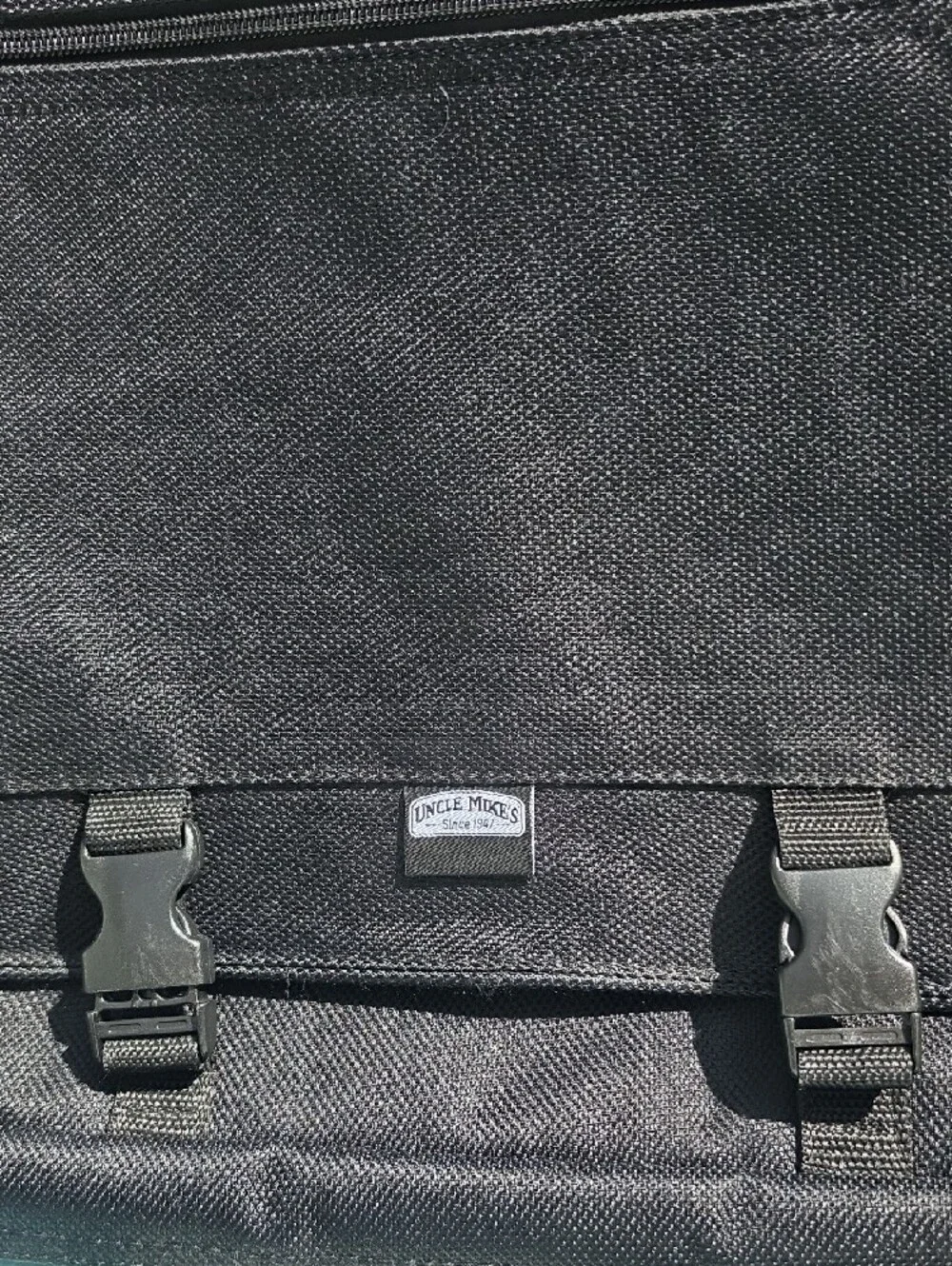 UNCLE MIKE'S Black Messenger Bag with Shoulder Strap